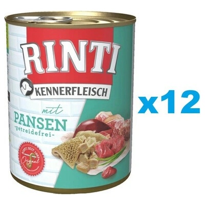 Rinti Kennerfleisch Adult Rumen žaludky 12 x 400 g