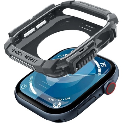 Spigen Удароустойчив кейс за Apple Watch 10 (46mm) от Spigen Rugged Armor - Dark Grey (8809971234429)