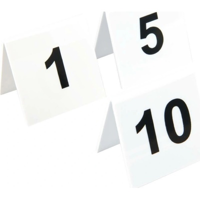 Beaumont Plastová čísla stolů 1–10