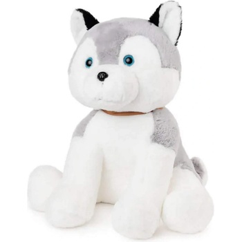 Плюшено куче хъски с каишка - малко