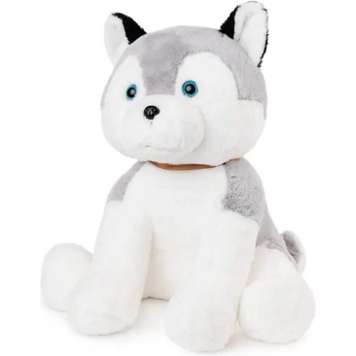 Плюшено куче хъски с каишка - малко