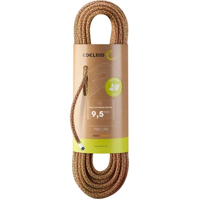 Edelrid Единично въже Edelrid Eagle Lite Protect Eco Dry 9, 5 mm Single rope - Neon Pink / Neon Green - размер 30 m (308-0429-0111)