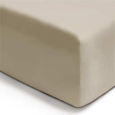 CLARYSSE Двоен чаршаф с ластик GRACE 160 x 200 см, бадемов крем, тенсел, Clarysse (CLALFLG006T1680)