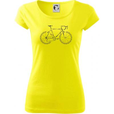 Bicykel názvy Pure dámske tričko Citrónová