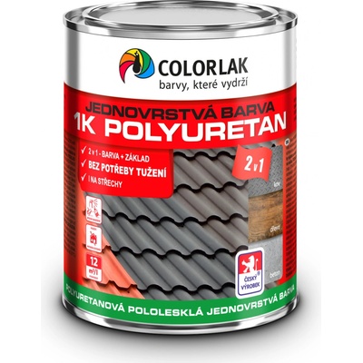 Colorlak 1K Polyuretan U2210 RAL 9005 černá 0,6L – Sleviste.cz