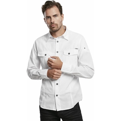 BRANDIT мъжки ризи brandit - Мъжка риза тънка Вайс - 4005/7