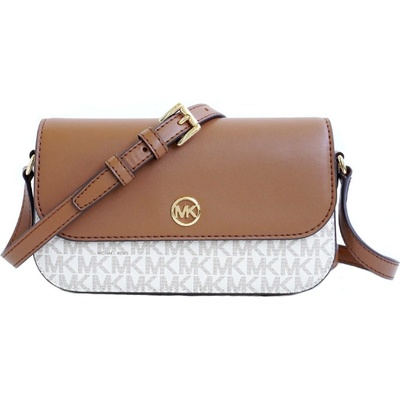 Michael Kors crossbody kabelka sm flap logo vanilla