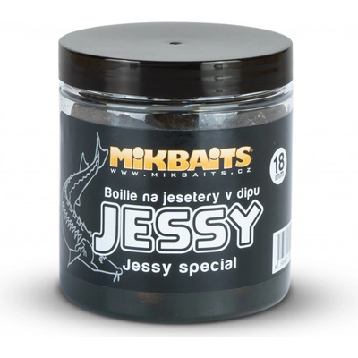 Mikbaits Jessy boilies na jesetery v dipu 250ml 18mm – Zboží Mobilmania