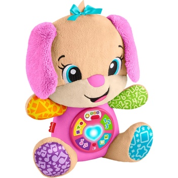 Mattel Образователна играчка Fisher Price Laugh & Learn - Кученце, розово, на български език (JFD33)