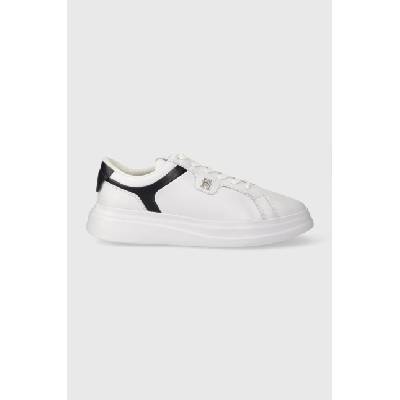 Кожени маратонки Tommy Hilfiger POINTY COURT SNEAKER в бяло FW0FW07460 (FW0FW07460)