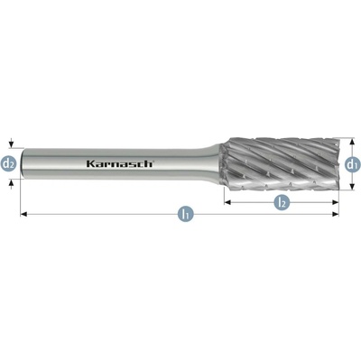 114090050 | ZYA válcová fréza bez čelního ozubení HP-3 PRO 16x25x6-70 mm, nepovlakovaná
