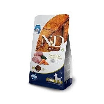 N&D N&D Brown Dog Lamb, Spirulina & Carrot Puppy Mini за подрастващи кученца с кафява козина от мини породи, с агнешко, спирулина и морков 1.5kg