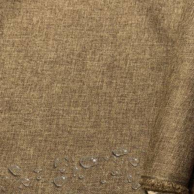 Vodoodpudivá látka Imitace lnu, 220 g/m², šíře 160 cm, camel