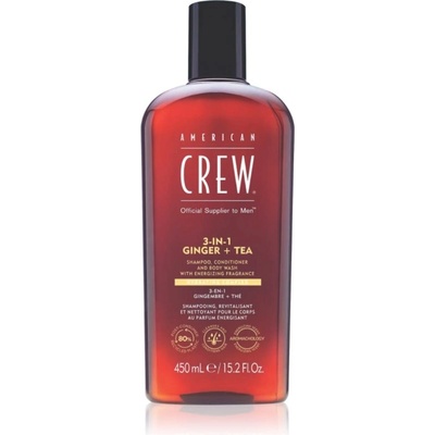 American Crew 3in1 Ginger + Tea šampon kondicionér a sprchový gel 450 ml