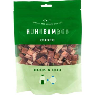 Huhubamboo kostky s kachním a treskou 250 g