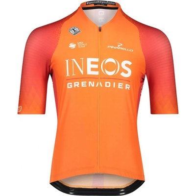 Bioracer s krátkým rukávem INEOS GRENADIERS '22 oranžová/červená