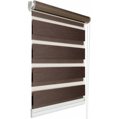 GARNÝŽE-HEBR Roleta Den a noc - wenge melír - 43x150cm