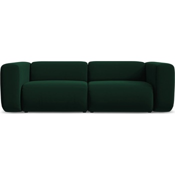 makamii Тъмнозелен кадифен диван 228 cm Ekahi - Makamii (EKAHI_3S_3_P1_C24)