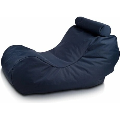TiaHome Sedací vak Ležadlo XL polyester Tmavo modrá