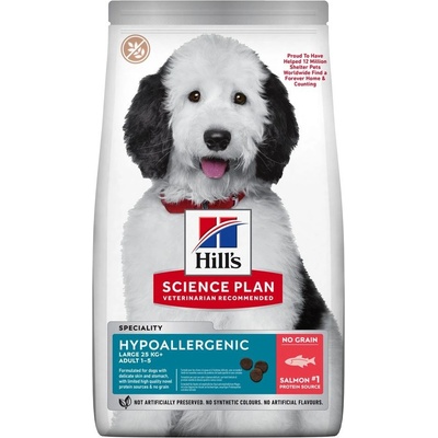 Hill’s Science Plan Adult Hypoallergenic Large Breed s lososem 2 x 14 kg