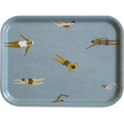 Fine Little Day Tác Swimmers modrá barva dřevo 27x20 cm