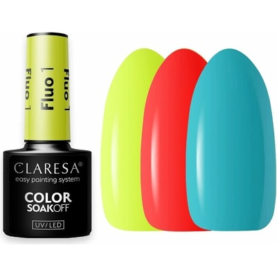CLARESA hybridní gel lak 5g Fluo