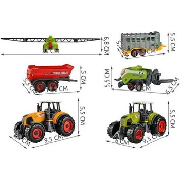 ISO Sada farma s traktorom 2 ks + stroje 4 ks 6136