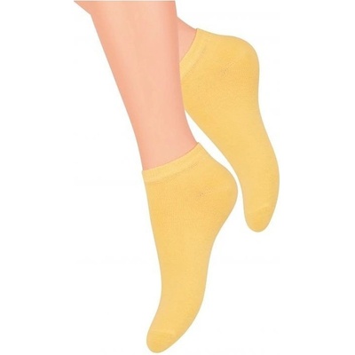 Steven art.052 dámské ponožky Hladké tyrkysová světlý