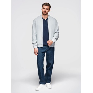 Ombre Clothing Мъжко бомбер яке с реглан ръкави - светлосиво V4 OM-JANP-0159 Ombre Clothing Ombre Clothing | Siv | МЪЖЕ | S