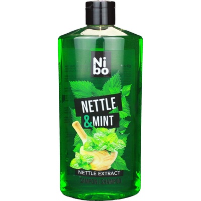 NIBO šampon Kopřiva a mint pro mastné vlasy 500 ml