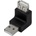 LogiLink Адаптер Logilink USB 2.0, USB-A/M - USB-A/F, 270° ъгъл, черен