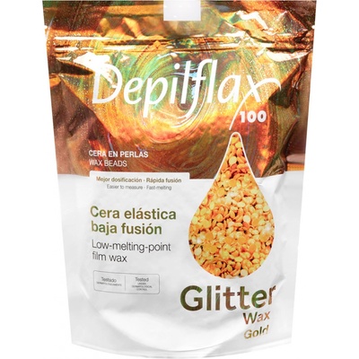 Activeshop Depilflax 100 depilátor flexibilní nízkotající depilační vosk perleťový zlatý 1000 g