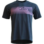 Zimtstern Мъжка фланелка с къс ръкав за колоездене Zimtstern Spunz Shirt S/S Cycling jersey - Dark Navy (056-4131-0111)