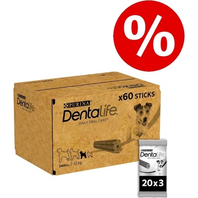 Purina Dentalife pamlsky pro každodenní péči o zuby pro středně velké psy 12-25 kg 48 tyčinek