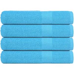 vidaXL Кърпи FROGN 4 бр. Тюркоазени 100x200 см 360 г/м2 (136987)