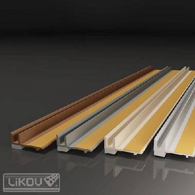 Likov PS-VHL 06 začišťovací okenní profil 6mm/2,4m - APU lišta tmavě šedá