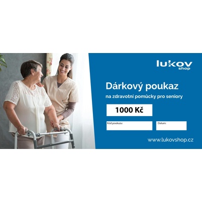 Dárkový poukaz v hodnotě 1000 Kč - elektronický