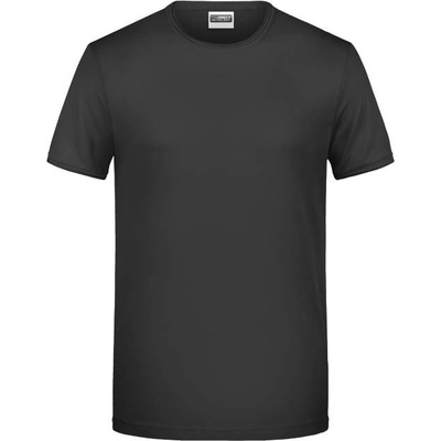 James & Nicholson JN 8002 pánske tričko z bio bavlny black
