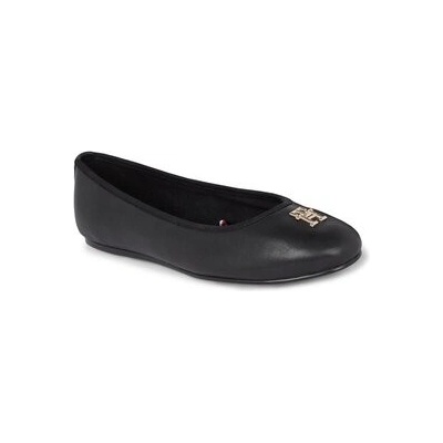 Tommy Hilfiger Th Leather Ballerina FW0FW07712 Black BDS – Zboží Mobilmania