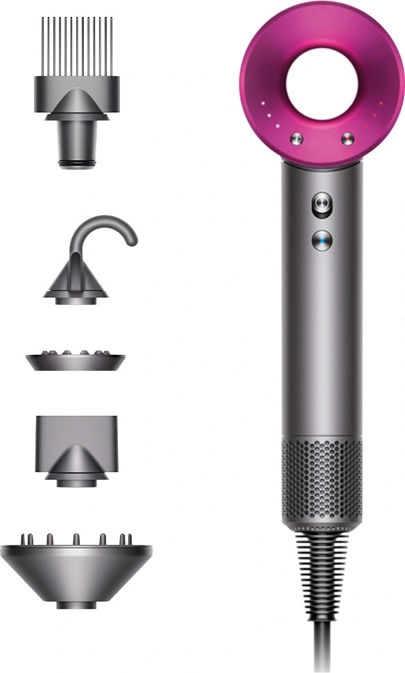 Dyson Supersonic HD07 šedá/fuchsiová