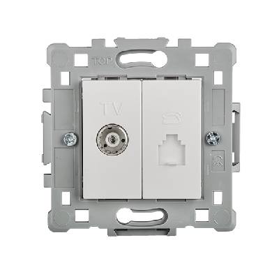 КОНТАКТ tv(ЖЕНСКИ)+rj11 БЯЛ el0648 splendor (648)