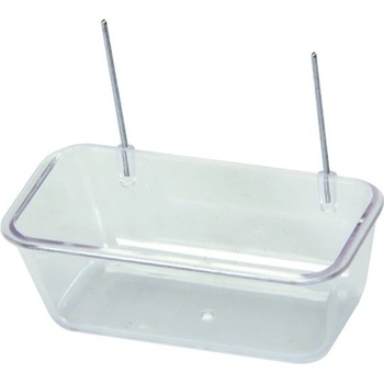 Nobby miska transparentní ptačí obdelník 8 x 4,5 x 3 cm