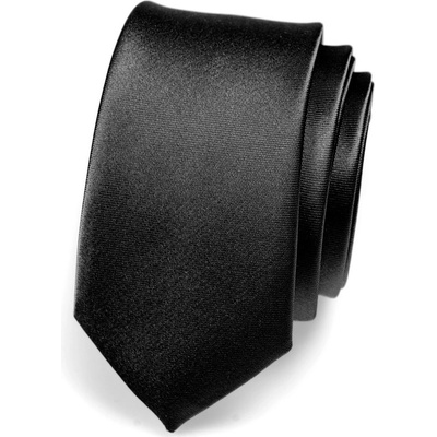 Avantgard kravata Slim Černá Lesk 551 705