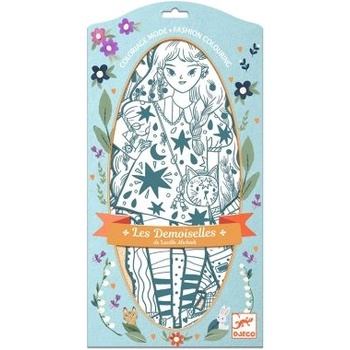 Image 1 of DJECO Комплект хартиени кукли за оцветяване - Анжели и приятели - 32см - djeco (DJ09547)