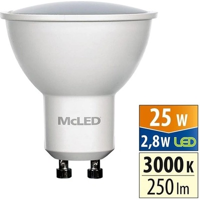 McLED LED GU10, 2,8W, 3000K, 250lm