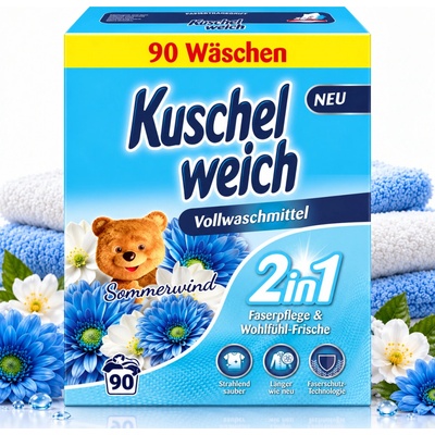 Kuschelweich 2v1 prací prášek Sommerwind Universal 4,5 kg 90 PD