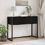 vidaXL Крайна масичка Черния дъб 100 x 36 x 75 см Инженерна дървесина (886696)