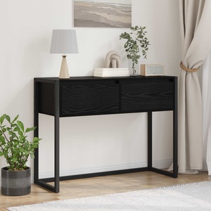 vidaXL Крайна масичка Черния дъб 100 x 36 x 75 см Инженерна дървесина (886696)
