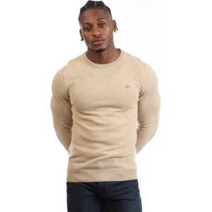 Gant Блуза Gant Lambswool Blend Crewneck Sweater - Khaki