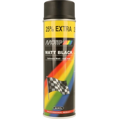 MOTIP akrylový lak čierny matný 500ml sprej